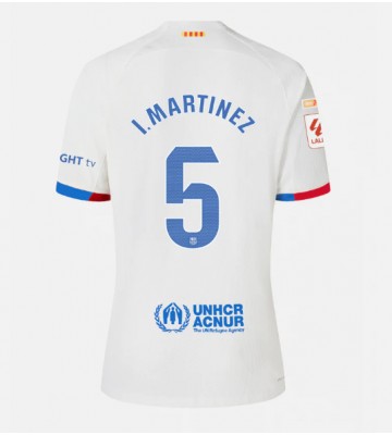 Lacne Muži Futbalové dres Barcelona Inigo Martinez #5 2023-24 Krátky Rukáv - Preč